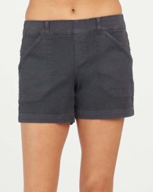 Women's High Waist Overalls Casual Pants Cotton And Linen Thin A- Line (Option: Six inch black-2XL)